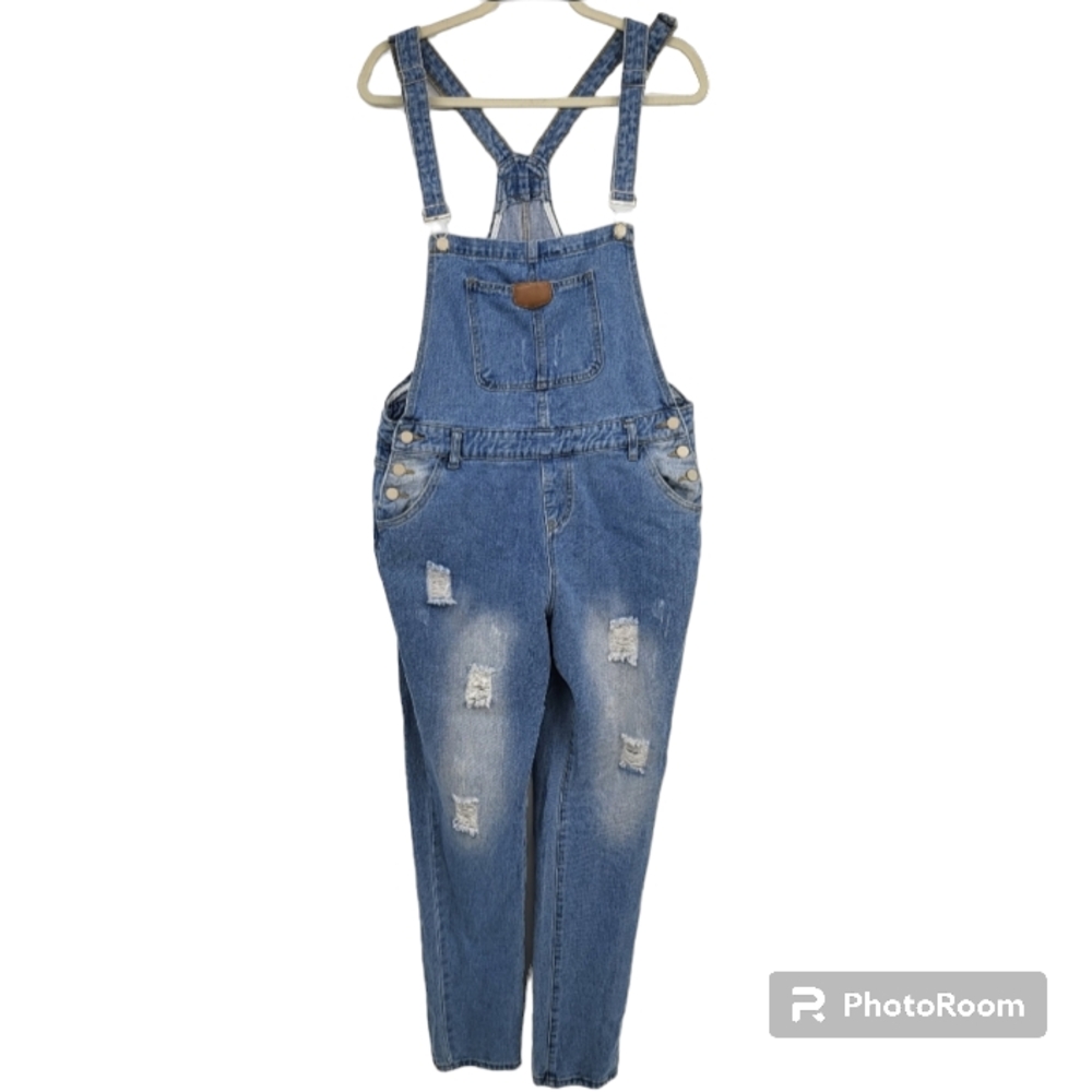 Women's Blue Denim Overalls